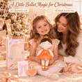 Bild in Galerie-Betrachter laden, Gloveleya 13-inch Personalized Plush Dolls Iridescent Glitter Ballerina Series Orange Ballet Dream - Gloveleya Official