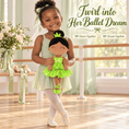 Load image into Gallery viewer, Gloveleya 13-inch Personalized Plush Dolls Iridescent Glitter Ballerina Series Tanned Green Ballet Dream - Gloveleya Official