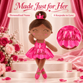 Load image into Gallery viewer, Gloveleya 13-inch Personalized Plush Dolls Iridescent Glitter Ballerina Series Tanned Rose Ballet Dream - Gloveleya Official