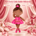 Load image into Gallery viewer, Gloveleya 13-inch Personalized Plush Dolls Iridescent Glitter Ballerina Series Tanned Rose Ballet Dream - Gloveleya Official