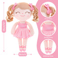 Load image into Gallery viewer, Gloveleya 14 - inch Personalized Plush Dolls Curly Ballerina Series Peach Ballet Dream - Gloveleya Official