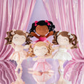 Bild in Galerie-Betrachter laden, Gloveleya 14 - inch Personalized Plush Dolls Curly Ballerina Series Rose Ballet Dream - Gloveleya Official