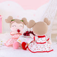 Cargar la imagen en la vista de la galería, Gloveleya 16 - inch Personalized Cherry Girl Dolls Pink - Gloveleya Official