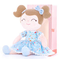 Load image into Gallery viewer, Gloveleya 16 - inch Personalized Floral Flower Girls Blue Dolls - Gloveleya Official