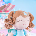 Load image into Gallery viewer, Gloveleya 16 - inch Personalized Plush Dolls Curly Love Heart Princess Dolls - Blue - Gloveleya Official