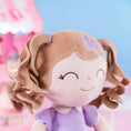 Load image into Gallery viewer, Gloveleya 16 - inch Personalized Plush Dolls Curly Love Heart Princess Dolls - Purple - Gloveleya Official
