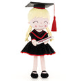 Carica l'immagine nel visualizzatore della galleria, Gloveleya 16 - inch Personalized Plush Dolls Graduation Series Black - Gloveleya Official