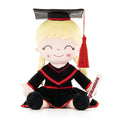 Carica l'immagine nel visualizzatore della galleria, Gloveleya 16 - inch Personalized Plush Dolls Graduation Series Black - Gloveleya Official