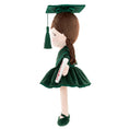 Carica l'immagine nel visualizzatore della galleria, Gloveleya 16 - inch Personalized Plush Dolls Graduation Series Dark Green - Gloveleya Official