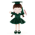 Carica l'immagine nel visualizzatore della galleria, Gloveleya 16 - inch Personalized Plush Dolls Graduation Series Dark Green - Gloveleya Official