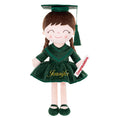 Carica l'immagine nel visualizzatore della galleria, Gloveleya 16 - inch Personalized Plush Dolls Graduation Series Dark Green - Gloveleya Official