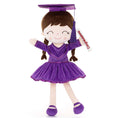 Carica l'immagine nel visualizzatore della galleria, Gloveleya 16 - inch Personalized Plush Dolls Graduation Series Dark Purple - Gloveleya Official