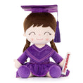 Carica l'immagine nel visualizzatore della galleria, Gloveleya 16 - inch Personalized Plush Dolls Graduation Series Dark Purple - Gloveleya Official
