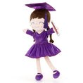 Carica l'immagine nel visualizzatore della galleria, Gloveleya 16 - inch Personalized Plush Dolls Graduation Series Dark Purple - Gloveleya Official