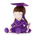 Carica l'immagine nel visualizzatore della galleria, Gloveleya 16 - inch Personalized Plush Dolls Graduation Series Dark Purple - Gloveleya Official
