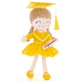 Carica l'immagine nel visualizzatore della galleria, Gloveleya 16 - inch Personalized Plush Dolls Graduation Series Gold - Gloveleya Official