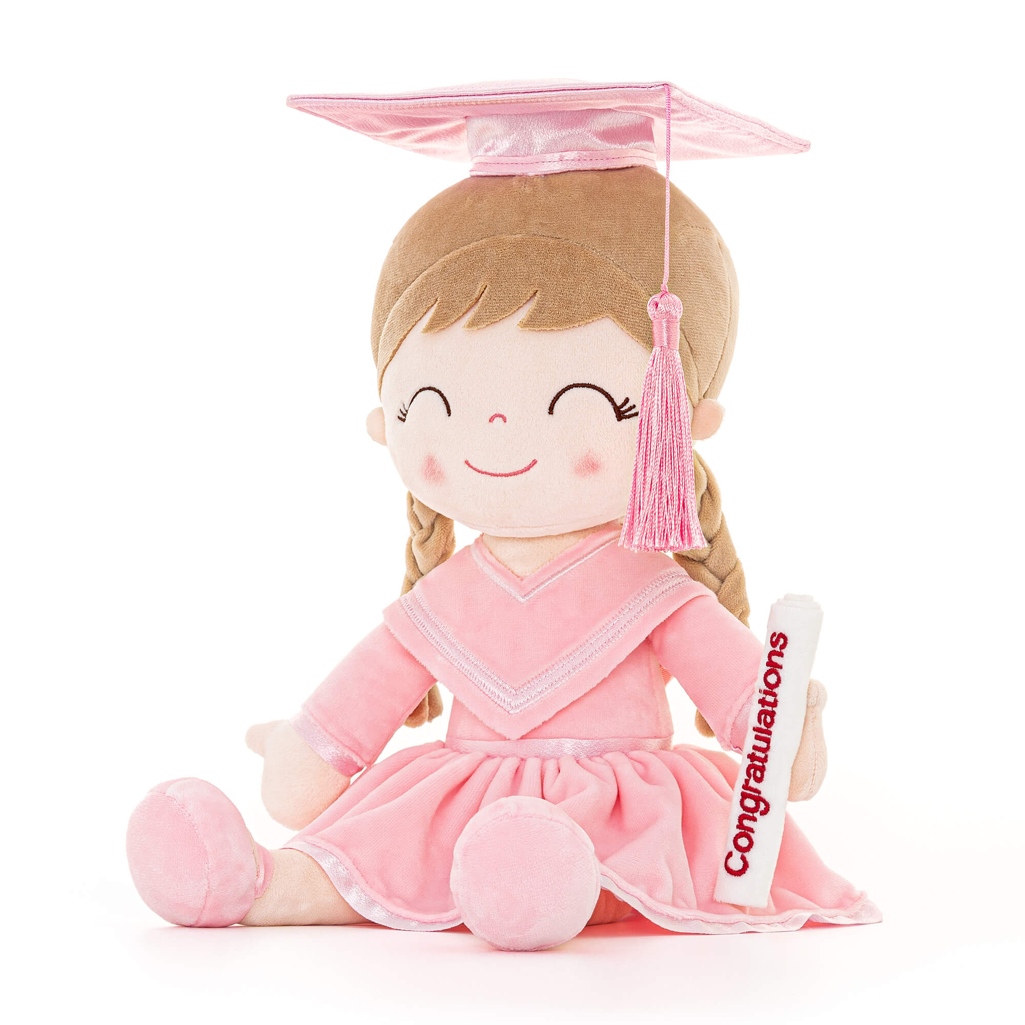 Gloveleya 16 - inch Personalized Plush Dolls Graduation Series Pink - Gloveleya Official