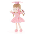 Cargar la imagen en la vista de la galería, Gloveleya 16 - inch Personalized Plush Dolls Graduation Series Pink - Gloveleya Official