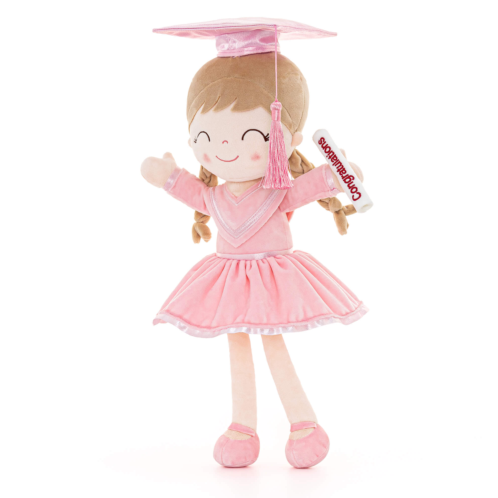 Gloveleya 16 - inch Personalized Plush Dolls Graduation Series Pink - Gloveleya Official