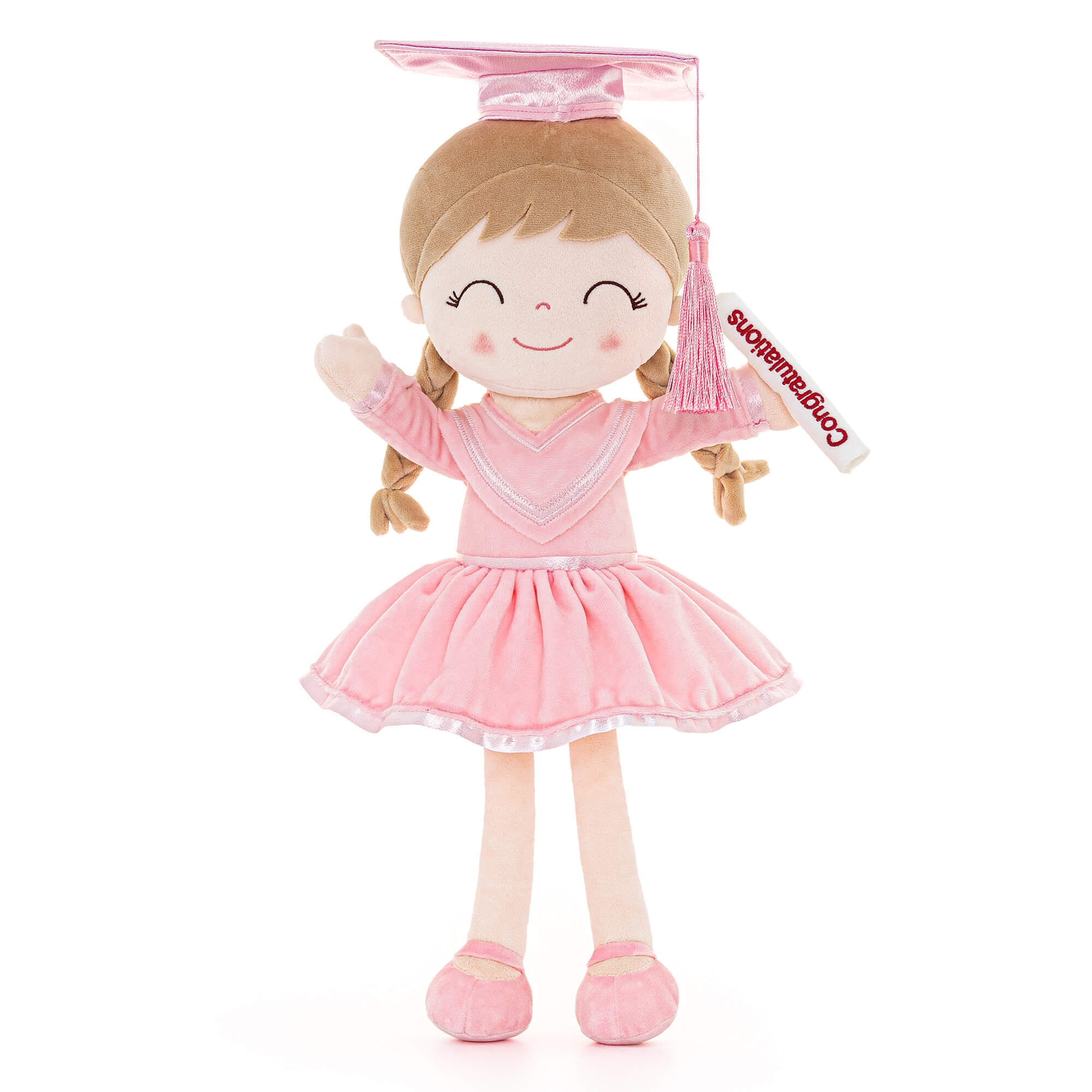 Gloveleya 16 - inch Personalized Plush Dolls Graduation Series Pink - Gloveleya Official