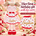 Load image into Gallery viewer, Gloveleya 16-Inch Personalized Spring Cherry Girl Doll – Red - Gloveleya Official