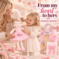 Cargar la imagen en la vista de la galería, Gloveleya 16-Inch Personalized Valentine Princess Doll – Pink - Gloveleya Official