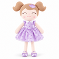 Load image into Gallery viewer, Gloveleya 16-Inch Personalized Valentine Princess Doll – Purple - Gloveleya Official