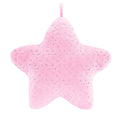 Load image into Gallery viewer, Gloveleya 20 - inch Plush Fashion Pillow Ironing Silver Heart Pattern Star Shaped Pillows Light Pink - Gloveleya Official