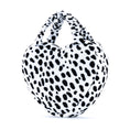 Load image into Gallery viewer, Gloveleya 6 - inch Fashion Baby Girls Handbag Plush Shock Textile Purse Girls Purse Heart Shaped Black and White - Gloveleya Official