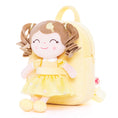 Load image into Gallery viewer, Gloveleya 9 - inch Personalized Love Heart Girls Dolls Backpacks Yellow - Gloveleya Official