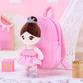 Load image into Gallery viewer, Gloveleya 9 - inch Personalized Plush Ballet Girl Dolls Backpack Pink Ballet Dream - Gloveleya Official