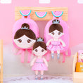 Load image into Gallery viewer, Gloveleya 9 - inch Personalized Plush Ballet Girl Dolls Backpack Pink Ballet Dream - Gloveleya Official