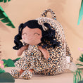 Load image into Gallery viewer, Gloveleya 9 - inch Personalized Plush Curly Animal Leopard Dolls Backpack Tanned - Gloveleya Official