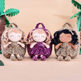 Load image into Gallery viewer, Gloveleya 9 - inch Personalized Plush Curly Animal Leopard Dolls Backpack Tanned - Gloveleya Official