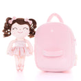 Charger l'image dans la visionneuse de la galerie, Gloveleya 9 - inch Personalized Plush Curly Ballet Girl Dolls Backpack Champagne Pink Ballet Dream - Gloveleya Official