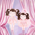 Charger l'image dans la visionneuse de la galerie, Gloveleya 9 - inch Personalized Plush Curly Ballet Girl Dolls Backpack Champagne Pink Ballet Dream - Gloveleya Official