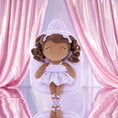 Load image into Gallery viewer, Gloveleya 9 - inch Personalized Plush Curly Ballet Girl Dolls Backpack Tanned Purple Ballet Dream - Gloveleya Official