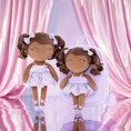 Load image into Gallery viewer, Gloveleya 9 - inch Personalized Plush Curly Ballet Girl Dolls Backpack Tanned Purple Ballet Dream - Gloveleya Official