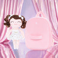 Cargar la imagen en la vista de la galería, Gloveleya 9 - inch Personalized Plush Curly Ballet Girl Dolls Backpack White Ballet Dream - Gloveleya Official