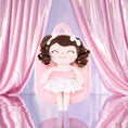 Cargar la imagen en la vista de la galería, Gloveleya 9 - inch Personalized Plush Curly Ballet Girl Dolls Backpack White Ballet Dream - Gloveleya Official