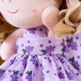 Load image into Gallery viewer, Gloveleya 9 - inch Personalized Plush Curly Fruit Dolls Backpack Grape - Gloveleya Official