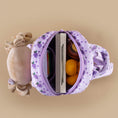 Load image into Gallery viewer, Gloveleya 9 - inch Personalized Plush Curly Fruit Dolls Backpack Grape - Gloveleya Official