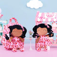Load image into Gallery viewer, Gloveleya 9 - inch Personalized Spring Girl Love Heart Dolls Backpacks Tanned Pink - Gloveleya Official