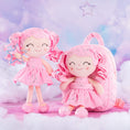 Carica l'immagine nel visualizzatore della galleria, Gloveleya 9 - inch Toddler Girl Backpack Plush Curly Hair Starry Dolls Backpacks Bronzing Pinky Stars - Gloveleya Official