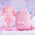 Carica l'immagine nel visualizzatore della galleria, Gloveleya 9 - inch Toddler Girl Backpack Plush Curly Hair Starry Dolls Backpacks Bronzing Pinky Stars - Gloveleya Official