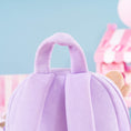 Load image into Gallery viewer, Gloveleya 9 - inch Toddler Girls Backpack Girl Gifts Plush Backpack with Doll in Flocked Heart Skirt Purple - Gloveleya Official