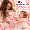 Cargar la imagen en la vista de la galería, Gloveleya 16-inch pink Cherry Girl doll - personalized Sophia gift gallery 4