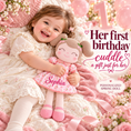 Cargar la imagen en la vista de la galería, Gloveleya 16-inch pink Cherry Girl doll - personalized Sophia gift gallery 5
