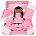 Load image into Gallery viewer, Gloveleya Christmas Doll Gift Box – 8-Piece 10th Anniversary Limited Edition – Pink, Brown Skin - Gloveleya Official