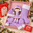Load image into Gallery viewer, Gloveleya Christmas Doll Gift Box – 8-Piece 10th Anniversary Limited Edition – Purple - Gloveleya Official